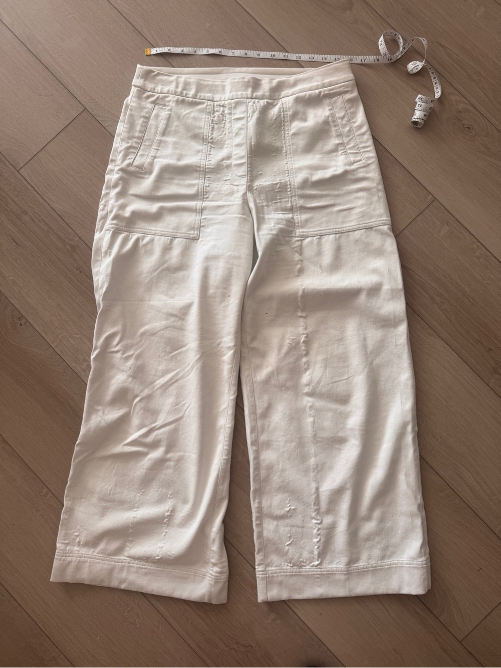 SPANX SHAPING Opaque Wide Leg Pants in White